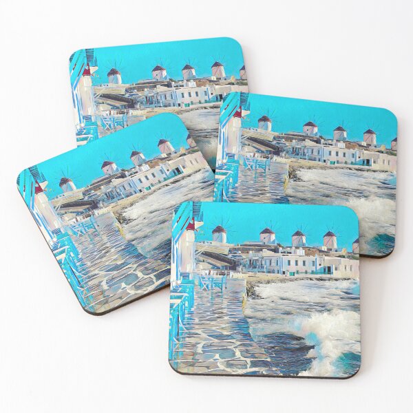 Item preview, Streets of Mykonos designed and sold by Sofia-Draws.