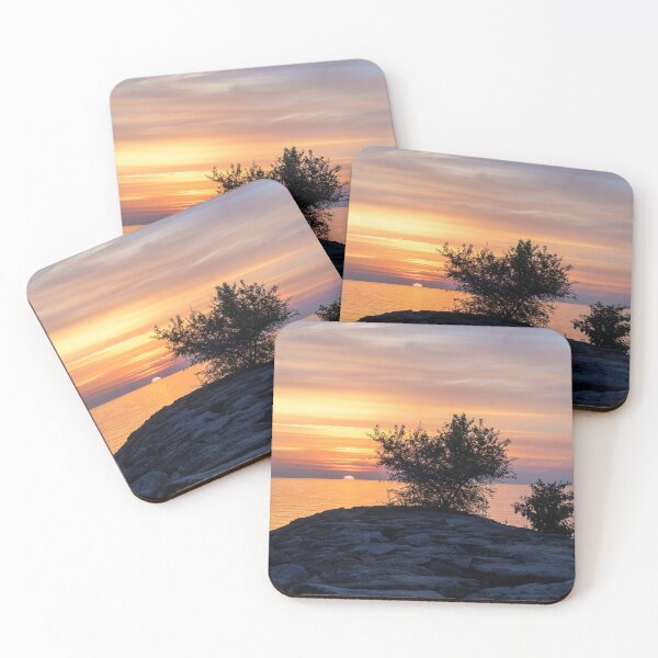 Item preview, Half a Sundisk - Overwater Sunrise in Rich Blues and Oranges designed and sold by Georgia Mizuleva.