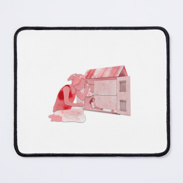 Item preview, Girl playing with pink dollhouse designed and sold by Nia Alexander.