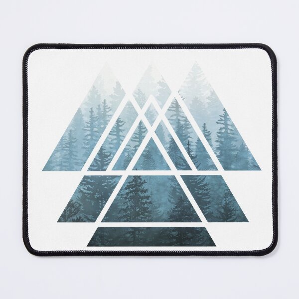 Item preview, Sacred Geometry Triangles - Misty Forest designed and sold by maryedenoa.