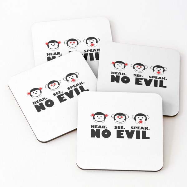 Item preview, 3 Monkeys - Hear No Evil See No Evil Speak No Evil designed and sold by NGAGE "LIVE LIFE".