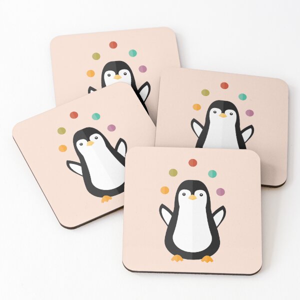 Item preview, Juggling penguin on pink designed and sold by reneesillus.