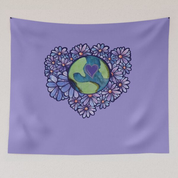 Item preview, Purple Earth Day Art designed and sold by FrictionMaxxing.