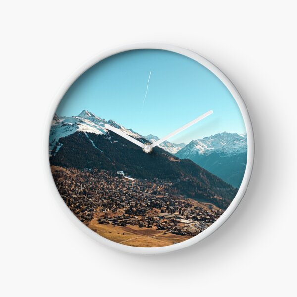 Verbier Switzerland Clock