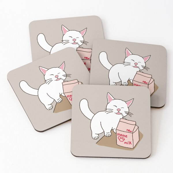 Item preview, Funny Cat Drinking Milk designed and sold by Luan Huynh.