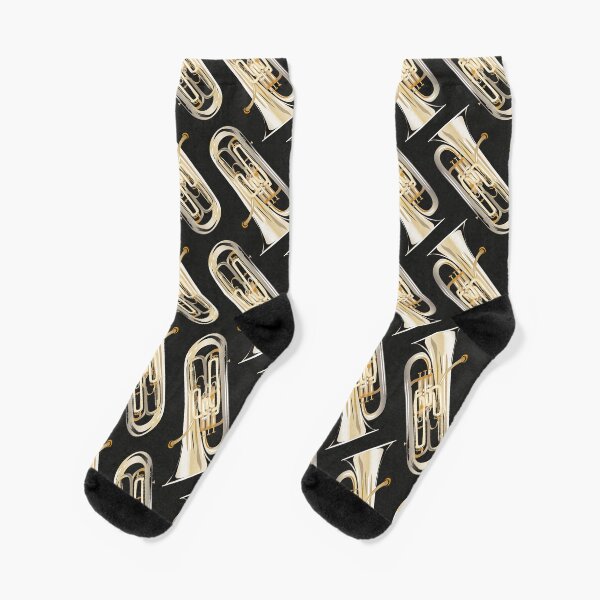 Euphonium on black Socks