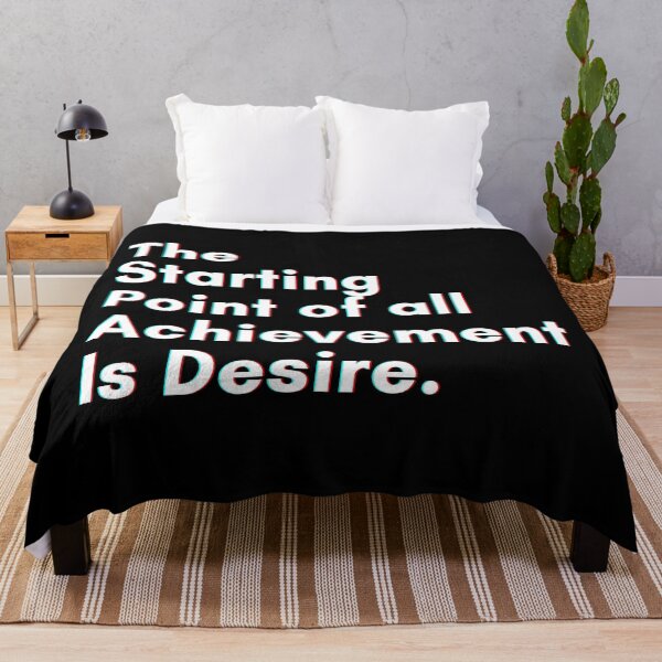 Item preview, The Starting Point Of all Achievement is Desire. designed and sold by PostiveText.