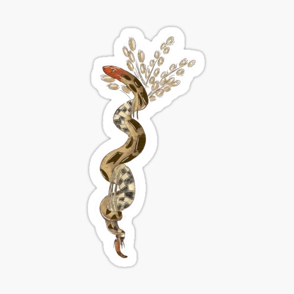 Item preview, Eastern Fox Snake on Reed Grass  designed and sold by Lily Hamilton.