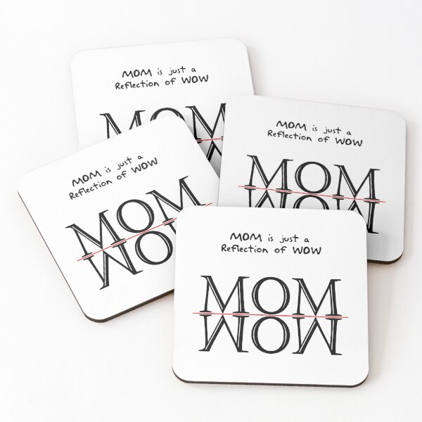 Item preview, MOM Reflection of WOW - Typography Best Mom Gift Idea designed and sold by urban-design.