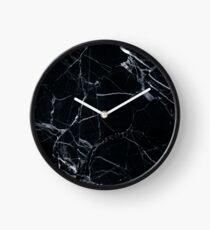 Schwarzer Marmor Uhr