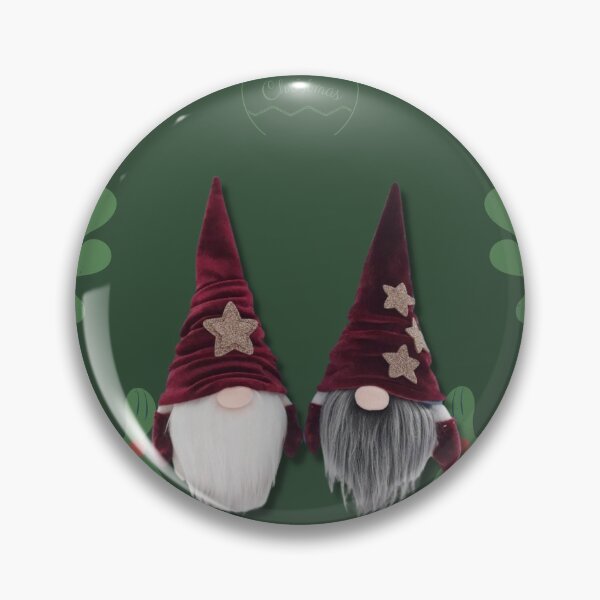 Item preview, Christmas green decoration with gnomes designed and sold by joliartmedia.