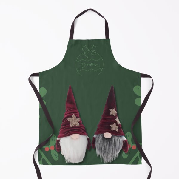 Item preview, Christmas green decoration with gnomes designed and sold by joliartmedia.