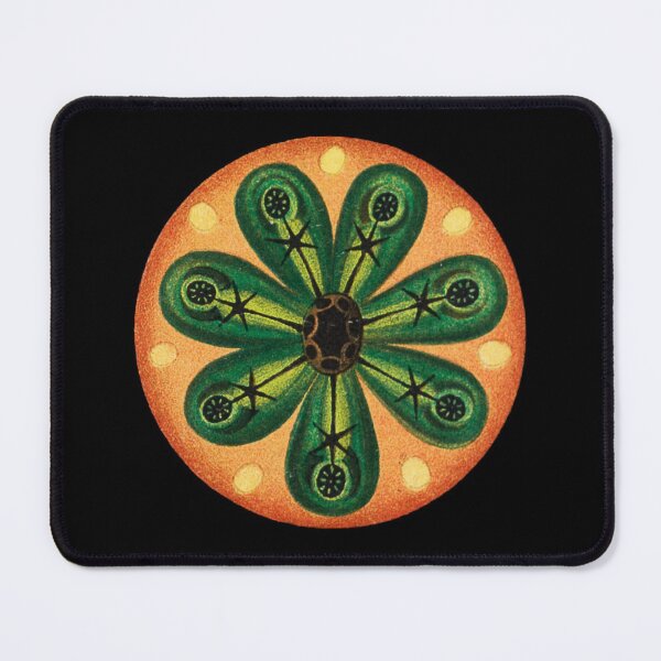 Vintage Marine Life Print Mouse Pad