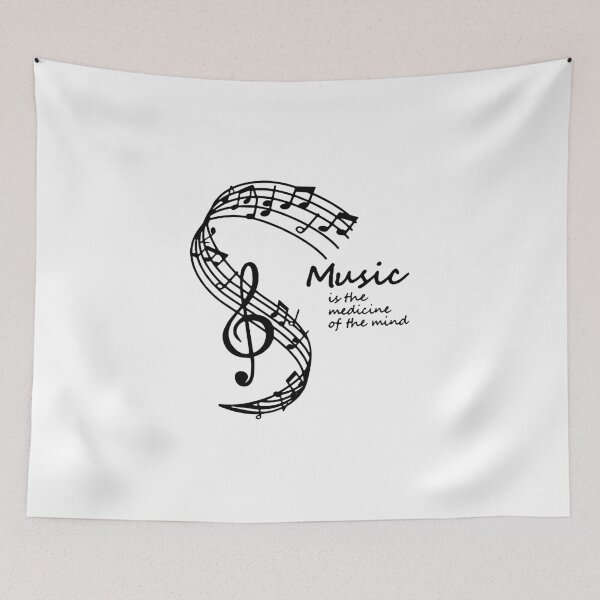 Item preview, Music is the medicine of the mind Music heart beat Guitar Shirt Heart Beat Pluse Beat Essential Gift Premium Apparel Funny Holiday Xmas designed and sold by DesignByHeartUK.