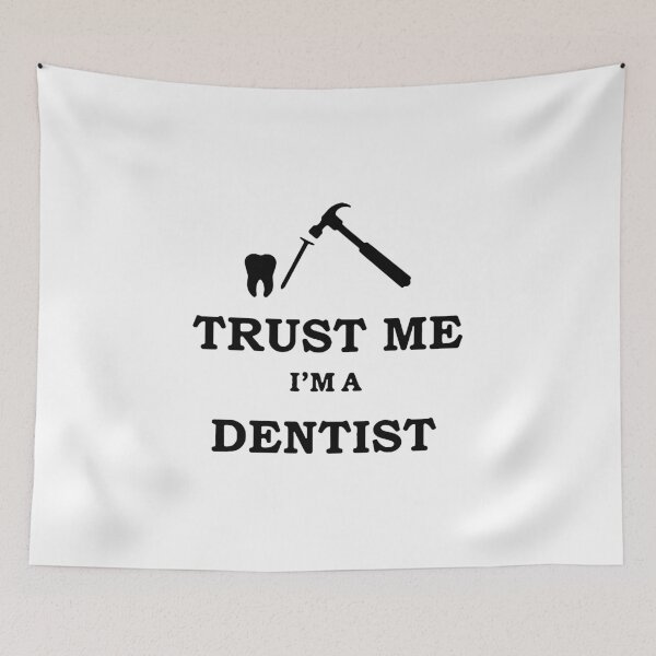 Item preview, Trust me I am Dentist Love Dentist Smile Love Dental Care periodontist Tooth ache Beat Essential Gift Premium Apparel Funny Holiday Xmas designed and sold by DesignByHeartUK.