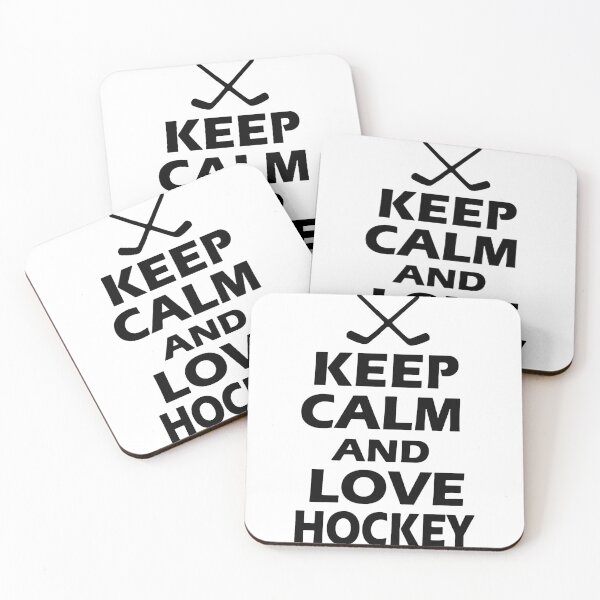 Artikelvorschau, Keep Calm and Love Hockey Snow Hockey Art Design Happy Apparel Essential Inspiration Joy Mood Funny entworfen und verkauft von DesignByHeartUK.