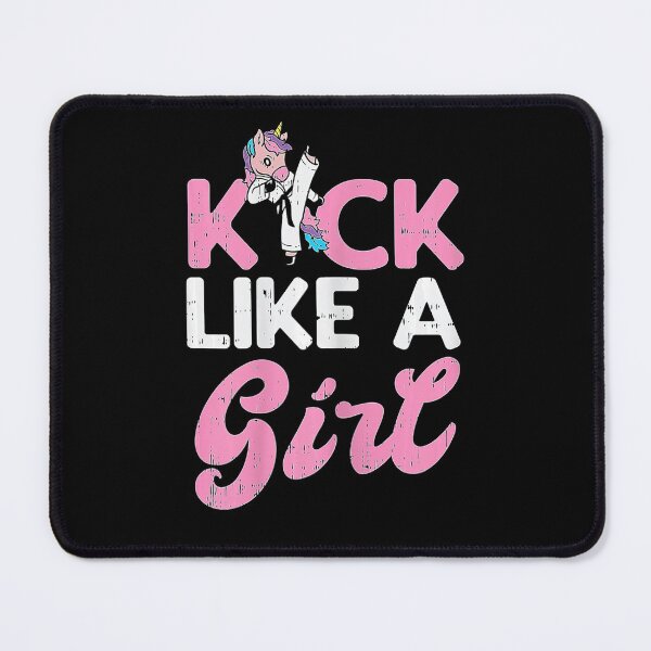 Item preview, Kick Like Girl Unicorn Karate Taekwondo Martial Arts Gift  designed and sold by JotarO1xkio.