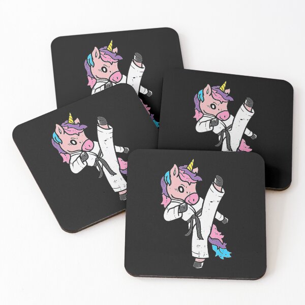 Item preview, Kicking Unicorn Martial Art Cute Karate Taekwondo Girls Gift  designed and sold by JotarO1xkio.