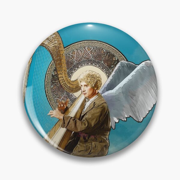 Item preview, Harpo Marx Guardian Angel on blue sky designed and sold by Faybian.
