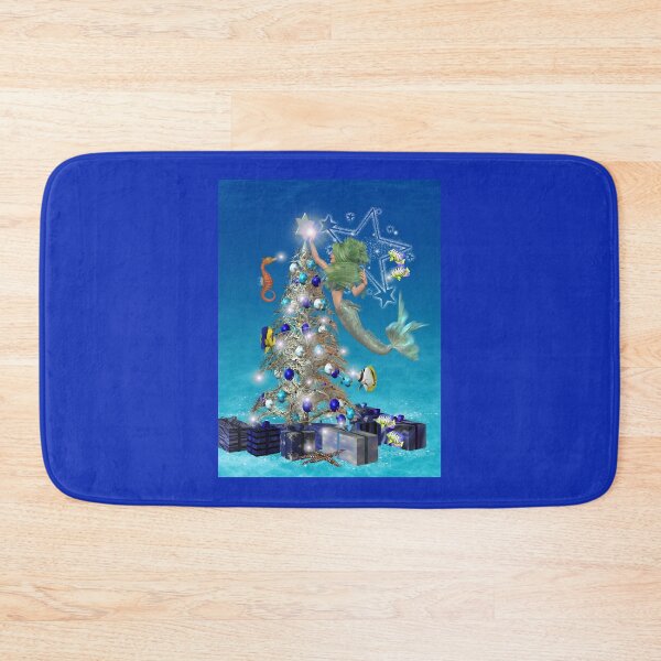 Item preview, A Magical Mermaid Christmas, putting the lights on the tree. designed and sold by LoneAngel.
