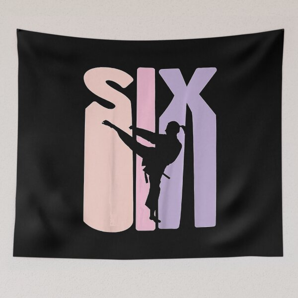 Item preview, Kids 6th Birthday Gift Karate Retro Taekwondo Martial Arts Girls  designed and sold by JotarO1xkio.