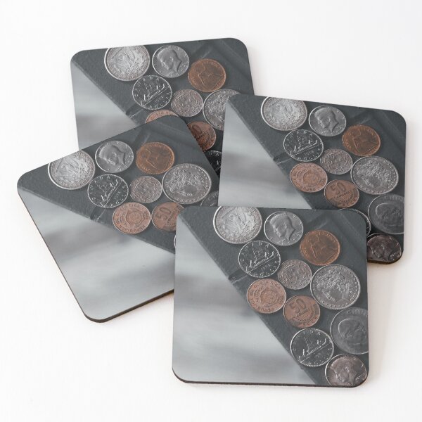 Item preview, old vintage coins money on ledge designed and sold by erikallen920.