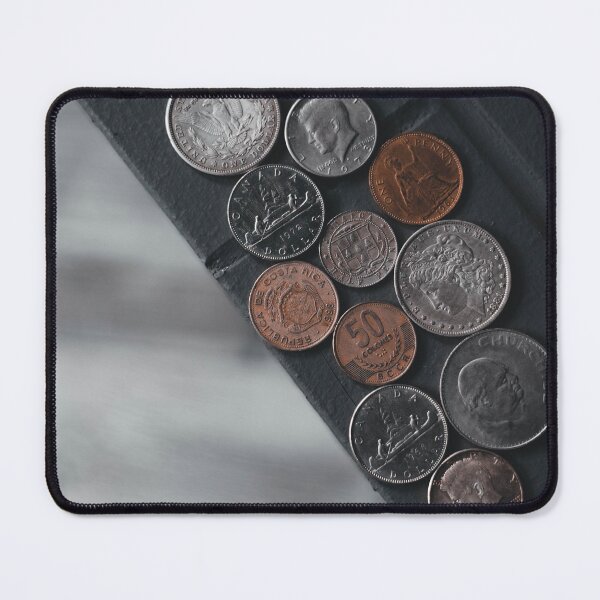 Item preview, old vintage coins money on ledge designed and sold by erikallen920.