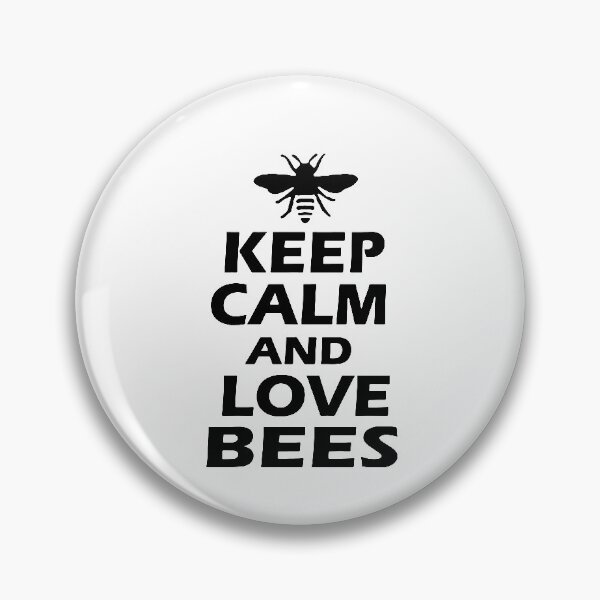 Item preview, Keep Calm and Love Honey Bee Collecting Honey Love bumble bee ,Gift friend Funny Art Design Happy Apparel Essential Inspiration Joy Mood designed and sold by DesignByHeartUK.
