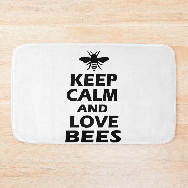 Item preview, Keep Calm and Love Honey Bee Collecting Honey Love bumble bee ,Gift friend Funny Art Design Happy Apparel Essential Inspiration Joy Mood designed and sold by DesignByHeartUK.