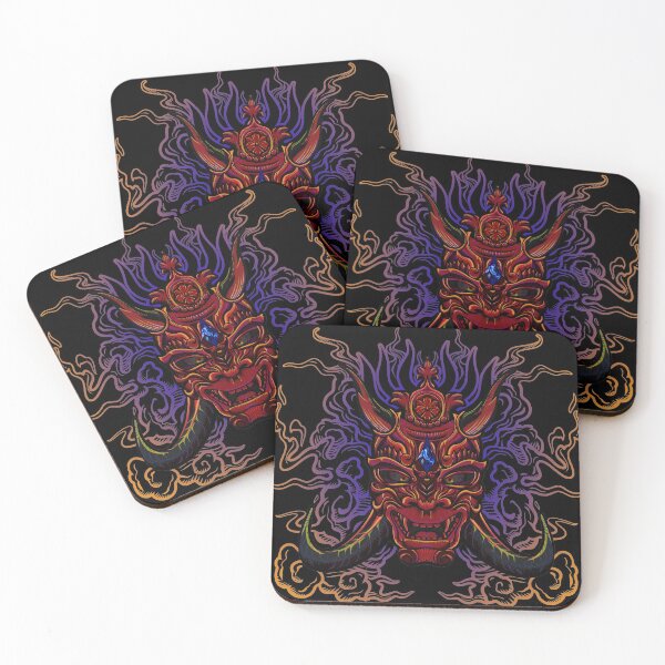 Item preview, Oni Mask Demons Within designed and sold by RetroGrappler.
