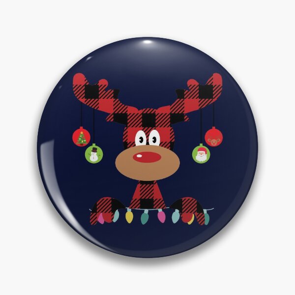 Item preview, Funny Christmas Plaid Moose designed and sold by CreativeBel.