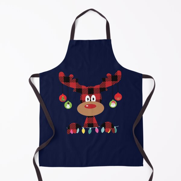 Artikelvorschau, Lustiger Weihnachtskarierter Elch entworfen und verkauft von CreativeBel.