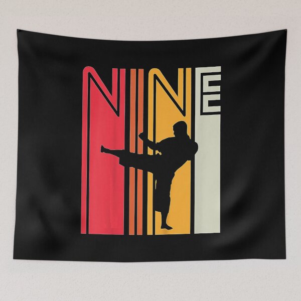 Item preview, Kids 9th Birthday Gift Karate Retro Taekwondo Martial Arts Boys  designed and sold by JotarO1xkio.