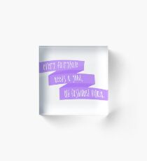 Every Fairytale Needs a Good, Old Fashioned Villain - Sherlock Acrylic Block