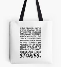 svu intro Tote Bag