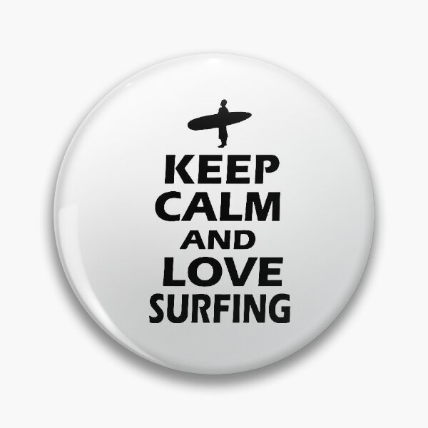 Item preview, Keep Calm and Surfboard Evolution Surfing Love Wave Riding Gift Premium Apparel Funny Holiday Xmas designed and sold by DesignByHeartUK.