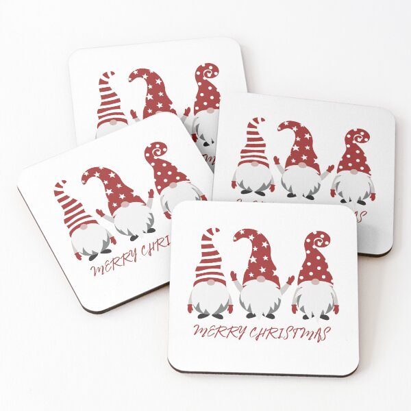 Item preview, Three Christmas Gnomes - Merry Christmas designed and sold by WolfPackDesigns.