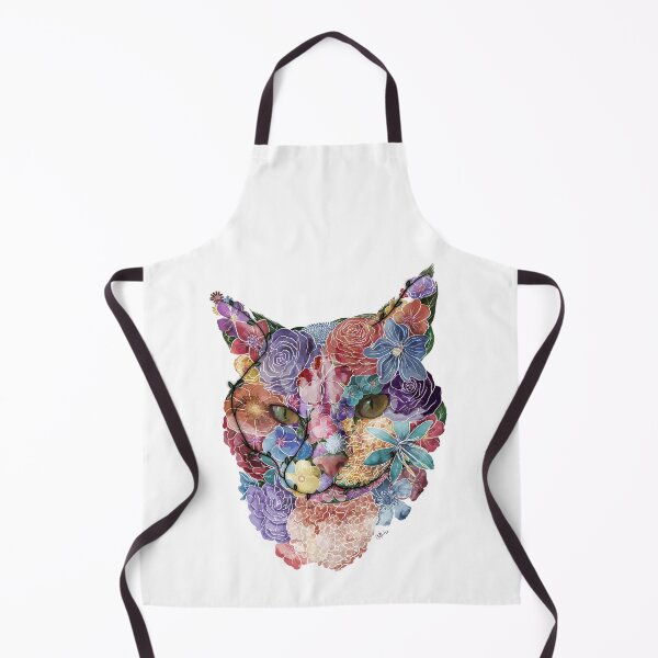 Item preview, Cat, Cat Lover Gift, Cat Floral, Flower Cat, Floral Cat, Cat Art, Cat Owner, Cat feminine designed and sold by Beaniebow.
