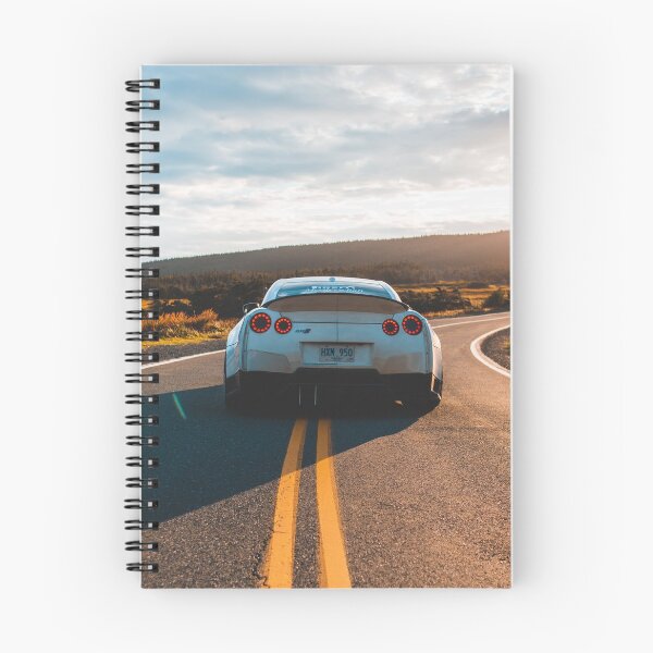 Item preview, white gtr car in the road designed and sold by erikallen920.