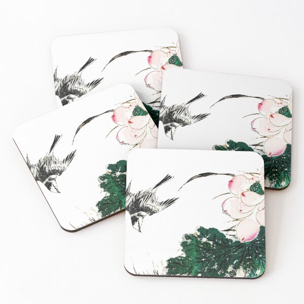 Item preview, Japanese Art bird flying around fllower designed and sold by mrtom414.