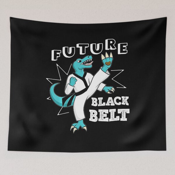 Item preview, Kids Taekwondo Dinosaur Future Black Belt  designed and sold by JotarO1xkio.