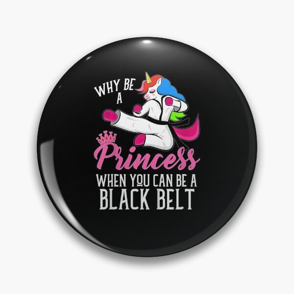 Item preview, Kids Taekwondo Unicorn Why Be A Princess Be A Black Belt  designed and sold by JotarO1xkio.