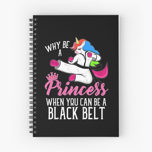 Item preview, Kids Taekwondo Unicorn Why Be A Princess Be A Black Belt  designed and sold by JotarO1xkio.