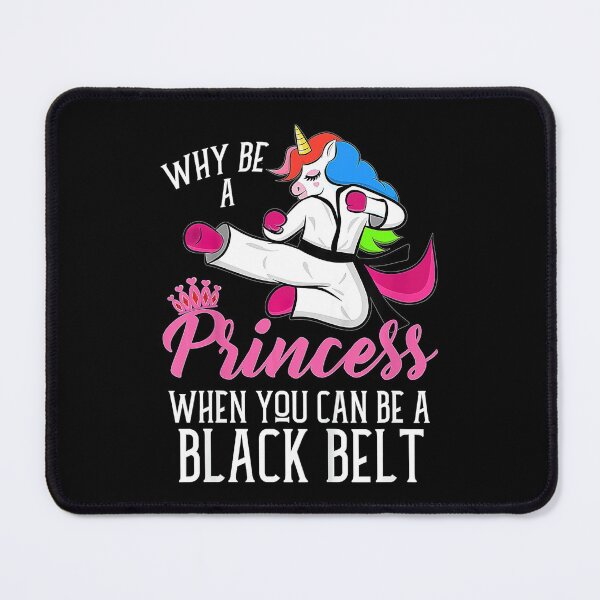 Item preview, Kids Taekwondo Unicorn Why Be A Princess Be A Black Belt  designed and sold by JotarO1xkio.