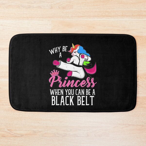 Item preview, Kids Taekwondo Unicorn Why Be A Princess Be A Black Belt  designed and sold by JotarO1xkio.