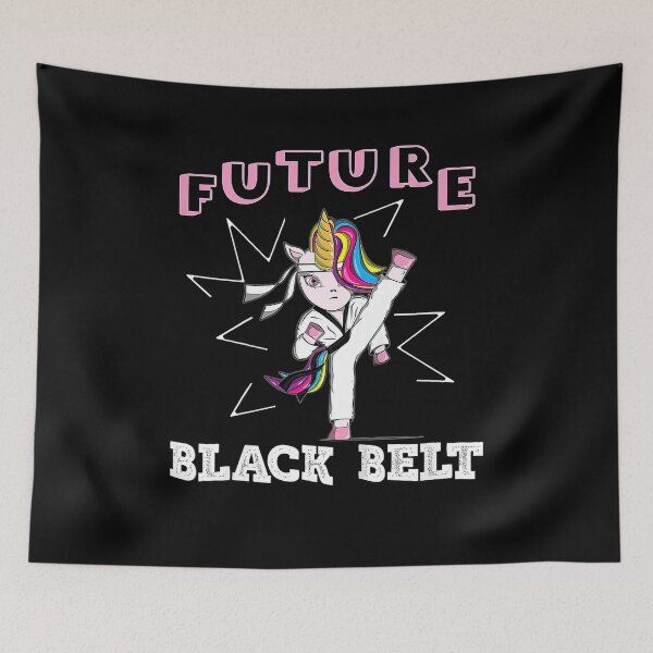 Item preview, Kids Unicorn Taekwondo Future Black Belt  designed and sold by JotarO1xkio.