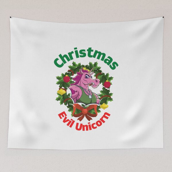 Item preview, Christmas Evil Unicorn  designed and sold by PiDesignn.