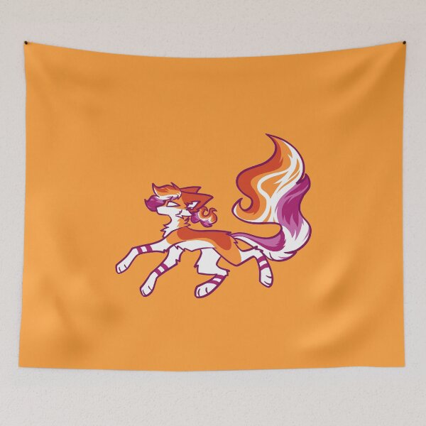 Item preview, Lesbian Pride Flame Fox designed and sold by NoirFaux.
