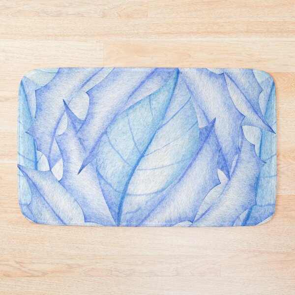 Item preview, Pale Blue Leaf Pattern designed and sold by Wheeler-Styl3.