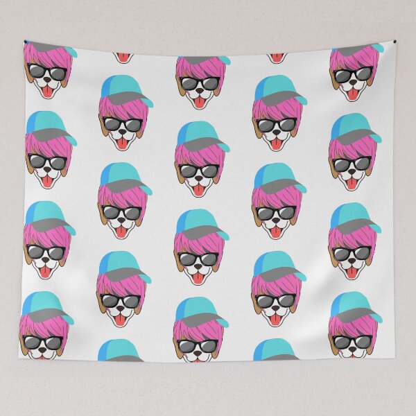 Item preview, Perro gracioso con peluca designed and sold by Paint84.